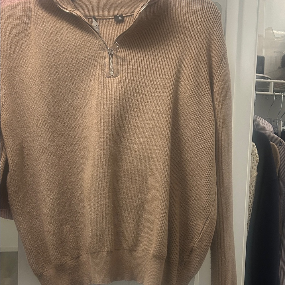 Cozy Tan Turtleneck Sweater